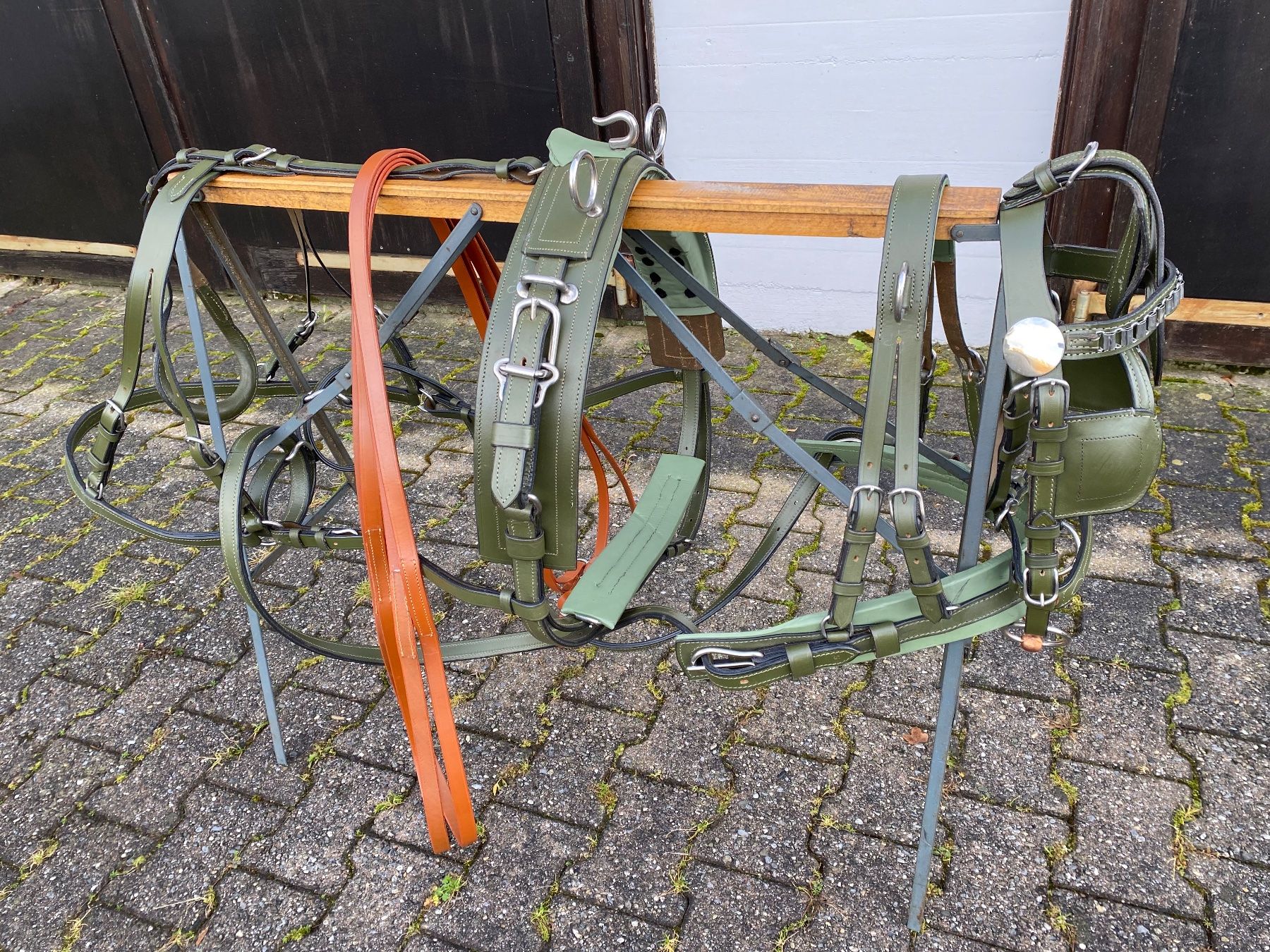 Carrozze: schönes dunkelgrünes Shettygeschirr – Usato da Feldbach venduto da Fea1 4