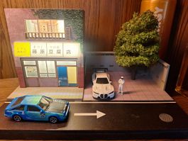 1:64 Diorama mit Tofushop beleuchtet