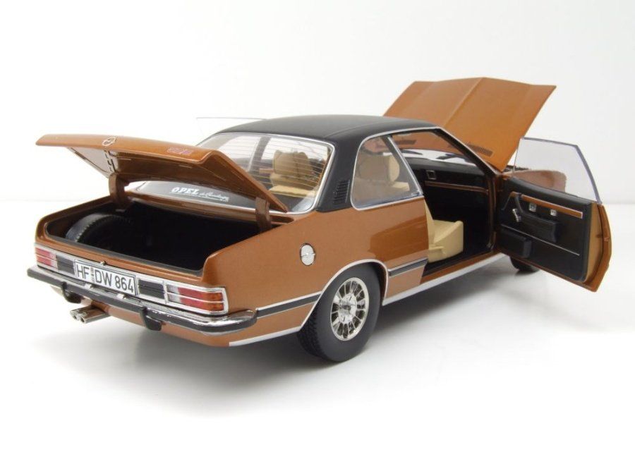 Opel Modellini d'auto: Opel Commodore B GS/E Coupé 1972-1977 dunkelbraun met. / – Nuovo e nell'imballaggio originale da Gerlafingen venduto da espero88 8