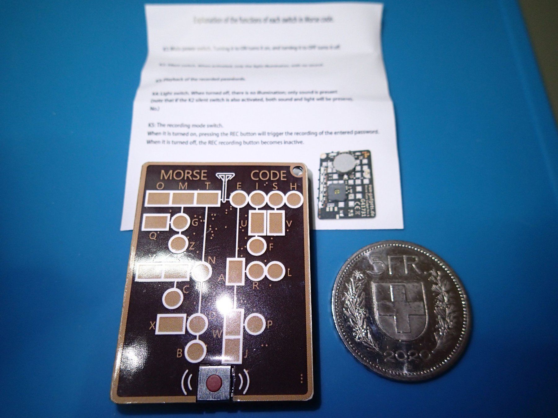 Technique de radiocom: Morse Code Trainer Card – Neuf (Voir description) à Zürich par youelec 7