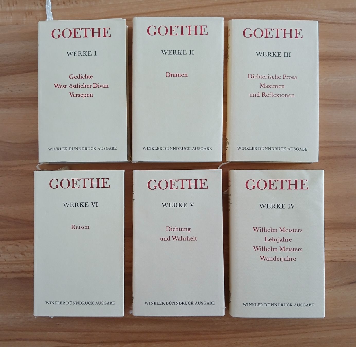 Libri: Goethe, 6 vol. – Usato da Le Sentier venduto da arc_2thy