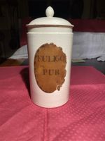 Ancien pot de pharmacie "Fuligo Pur" décoratif. Vintage 52