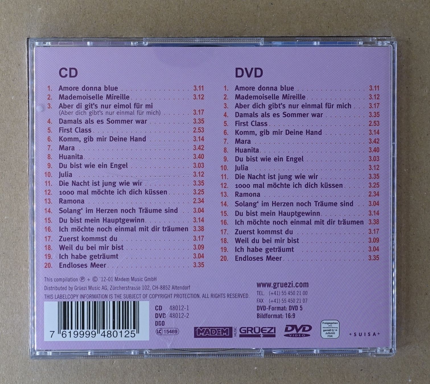 CD: ComBox - Best Of - (CD + DVD) - (CH) - F29 – Usato da Sessa venduto da fraenklishop 1