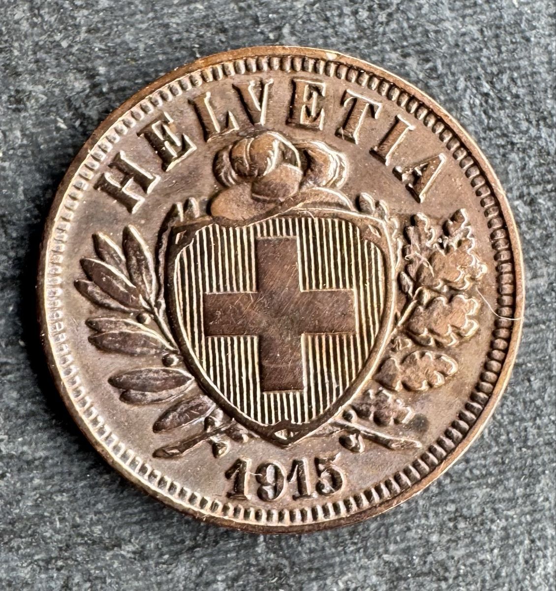 Alle Münzen: 2 Rappen 1915 – Gebraucht aus Meilen von coins4sale