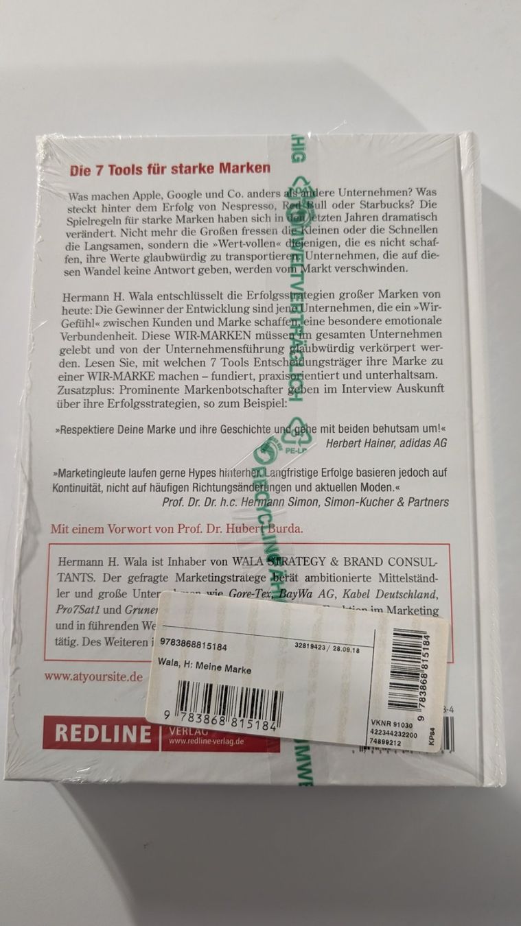 Libri: Meine Marke – Nuovo e nell'imballaggio originale da Baar venduto da Arthur_Fooksayk 1