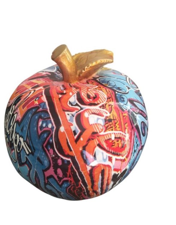 Pop art Skulptur Apfel Apple 2