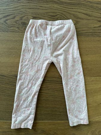 Steiff Leggings Gr. 86/12-18M Rosa Blumenmuster Top Zustand!