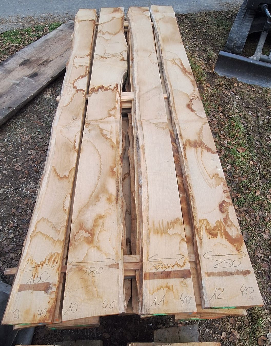 Articoli in legno: Eichenbrett 40mm, 4m Länge – Nuovo (secondo la descrizione) da Waldkirch venduto da bauprofi87 2
