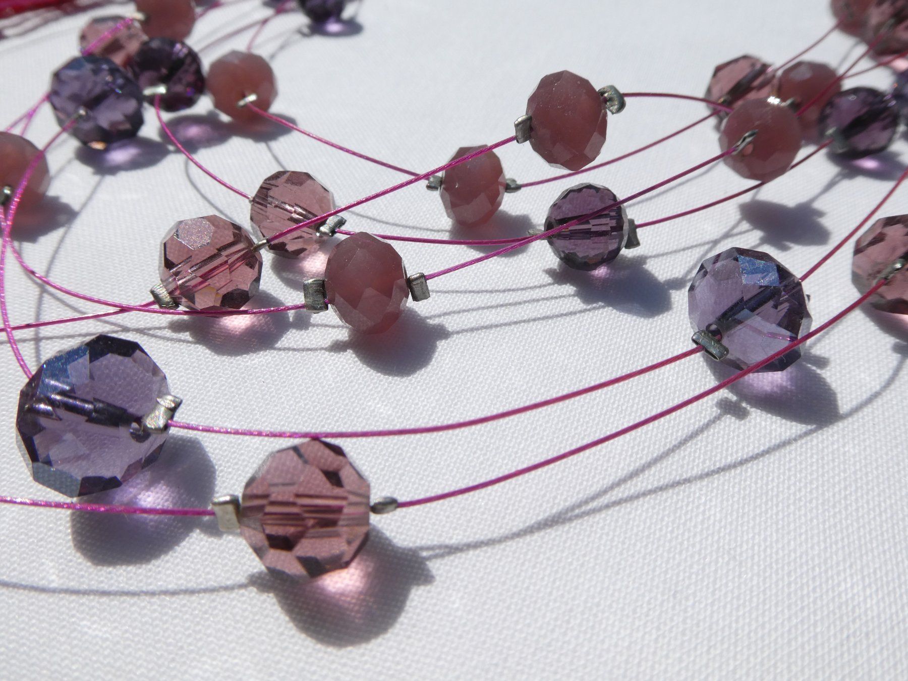 Catenine: Kette / Collier, Glaskugeln, Länge 43cm – Nuovo (secondo la descrizione) da Gattikon venduto da kaandooh 1