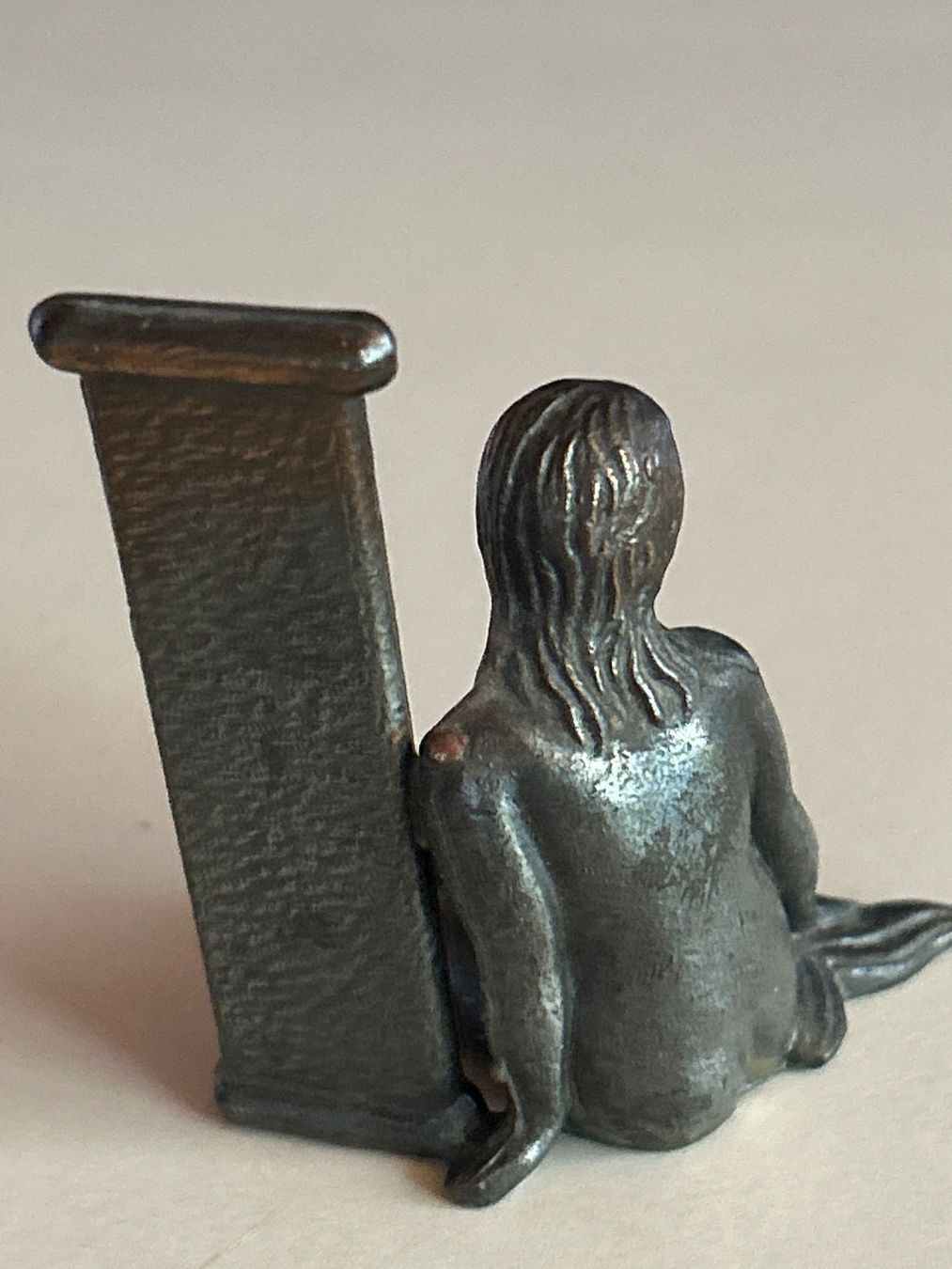 Sonstiges für Haushalt & Wohnen: Dekoratives Thermometer mit Frauenfigur Messing alt – Gebraucht aus Villnachern von RicardoMary 2