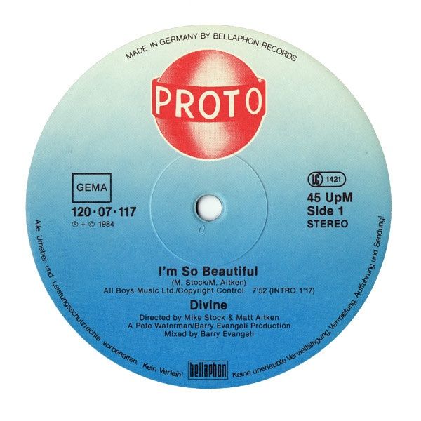 Dischi in vinile: Divine – I'm So Beautiful – Usato da steckborn venduto da veckot 2