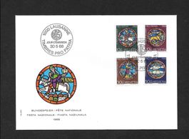 FDC Pro Patria Serie 1968; B138-B141