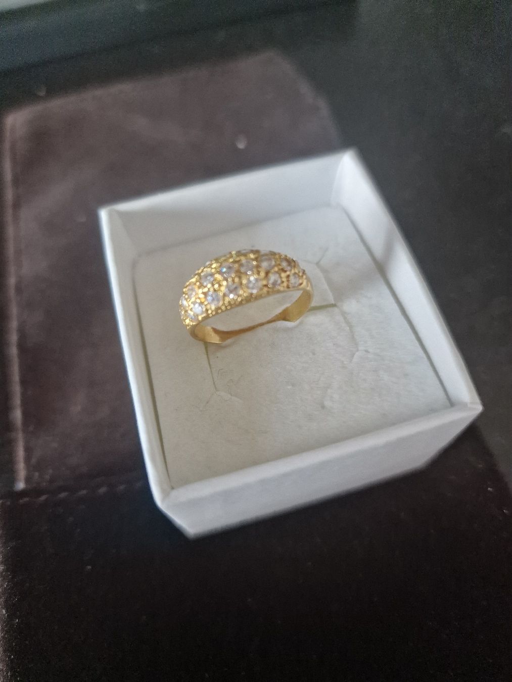Anelli: Belle bague en or avec pierres,  – Usato da Cheseaux sur Lausanne venduto da pan_skd5 2