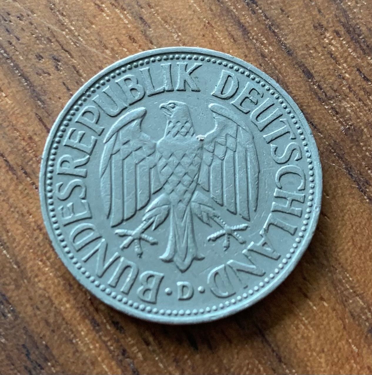 Tutti le monete: Deutschland 1 Mark 1950 D – Usato da Opfikon venduto da BananaGio01 1