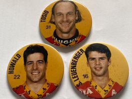 3 x SC BERN BROSCHEN 1995/96 TOSIO, HOWALD, LEUENBERGER SCB