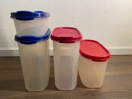 Tupperware Supervision rot & blau (4 Stück)