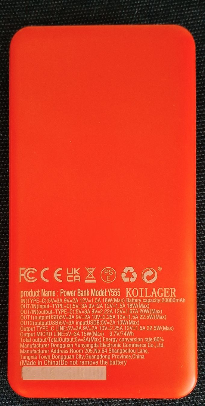 Chargements: Powerbank 20000 – Neuf avec emballage d'origine à Rotkreuz par schweizerin72 2
