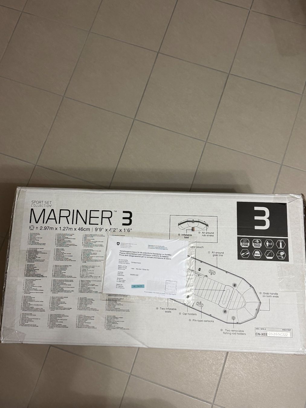 Bateaux: Intex Ensemble Mariner 3 – Neuf avec emballage d'origine à Cortaillod par dor_ncz7 3