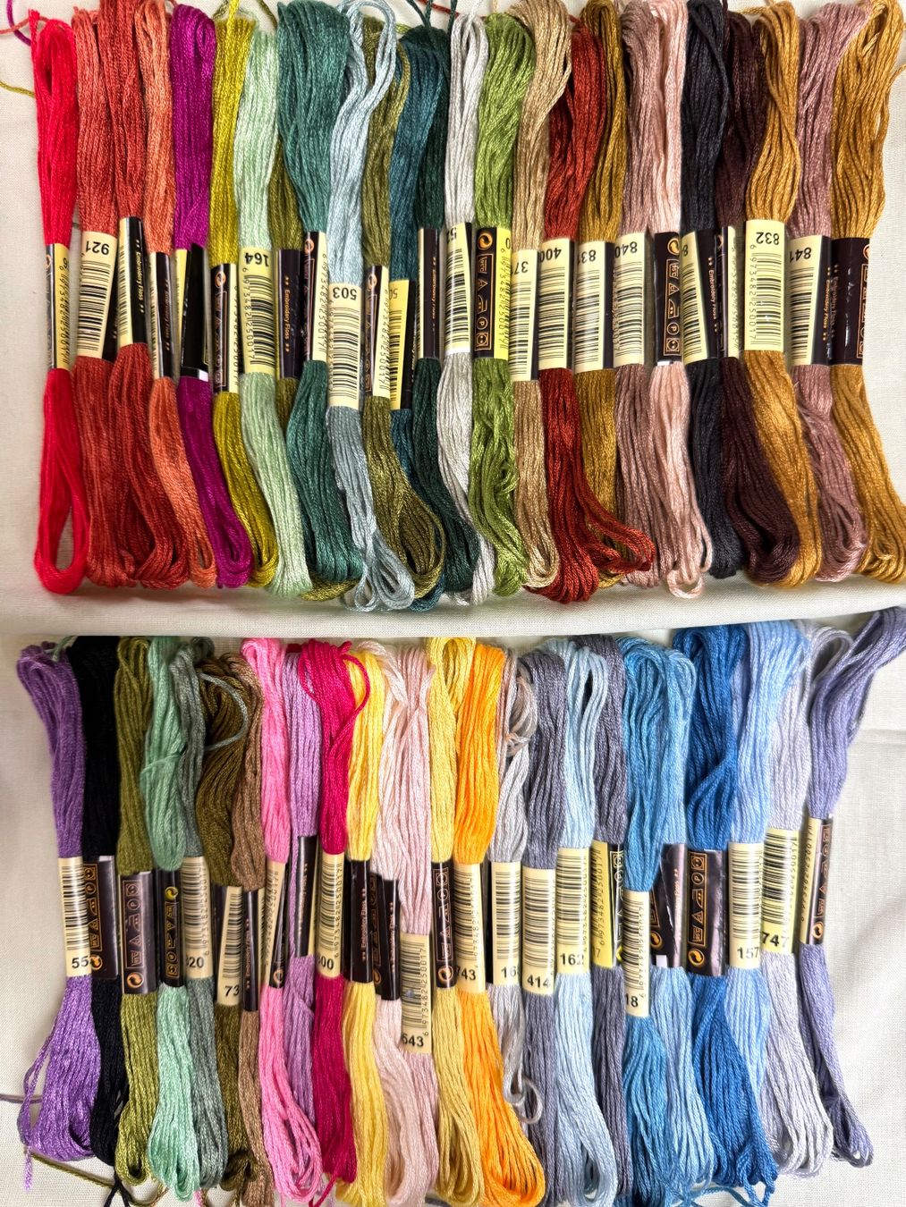 Kit bricolage: Stickgarn Garn  50 x  TOP Regenbogenfarben Basteln – Nuovo e nell'imballaggio originale da Leuggern venduto da unico10 2