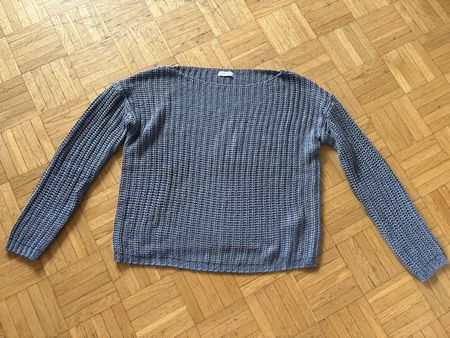 Blaugrauer Pullover! Ideal für den Spätsommer! Gr. 34