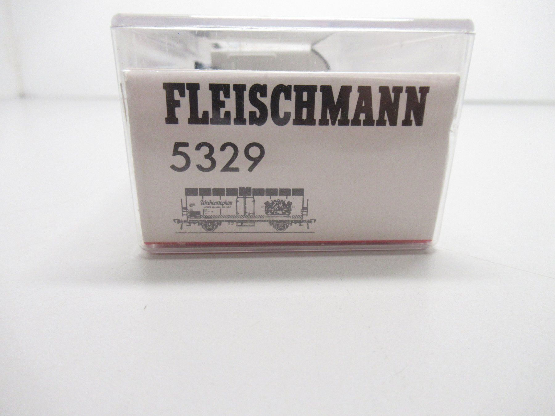 Fleischmann Modellini di ferrovie: Fleischmann 5329 gedeckter Güterwagen Weihenstephan DB DC H0 – Usato da Basel venduto da mhmarken 6