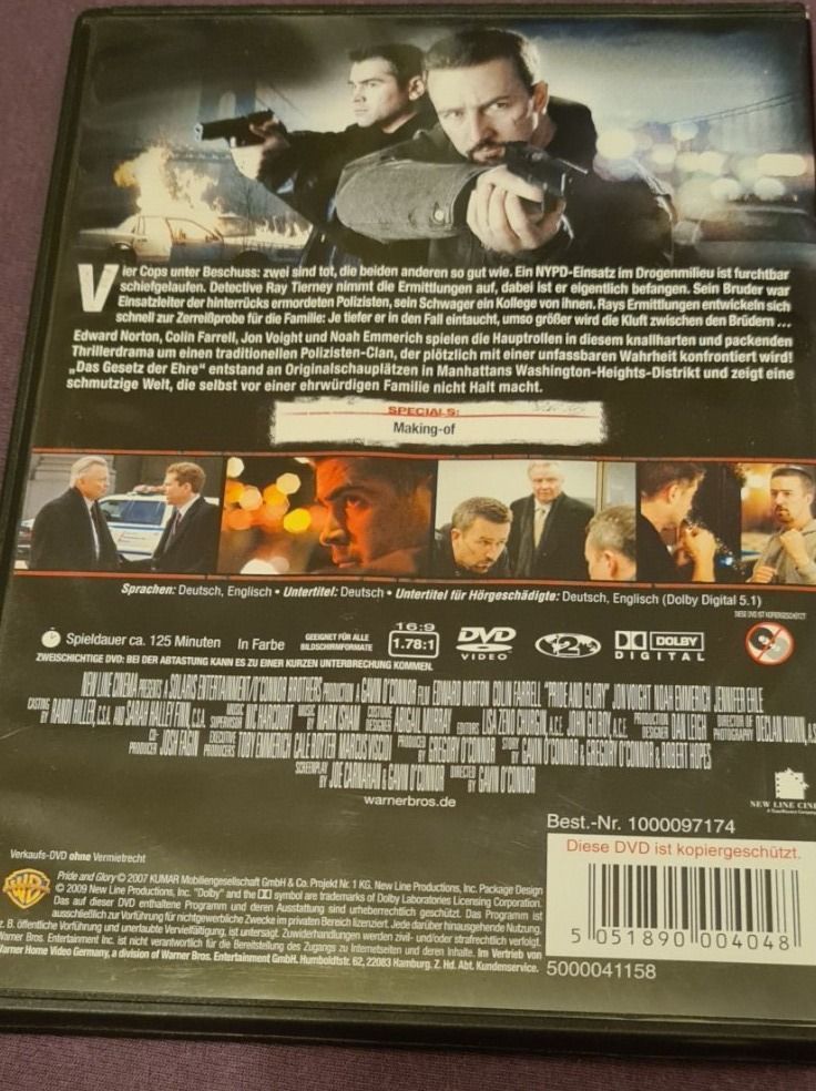Tutti i DVDs: Das Gesetz Der Ehre – Usato da Oberkirch LU venduto da ThE_CoLLecTor666 1