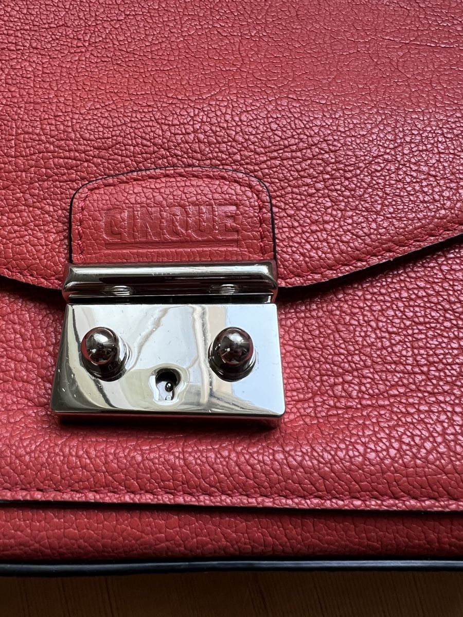 Cinque Taschen für Damen: Cinque Handtasche, koralle-farben, Leder – Gebraucht aus Zürich von angielmora 1