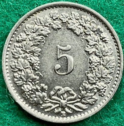 Tutti le monete: Pièce de 5 ct suisse 1934 – Usato da Plan-les-Ouates venduto da gab_cgf6 1
