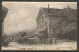 Carte P de 1907 ( Bière / Hôtel de la Poste )