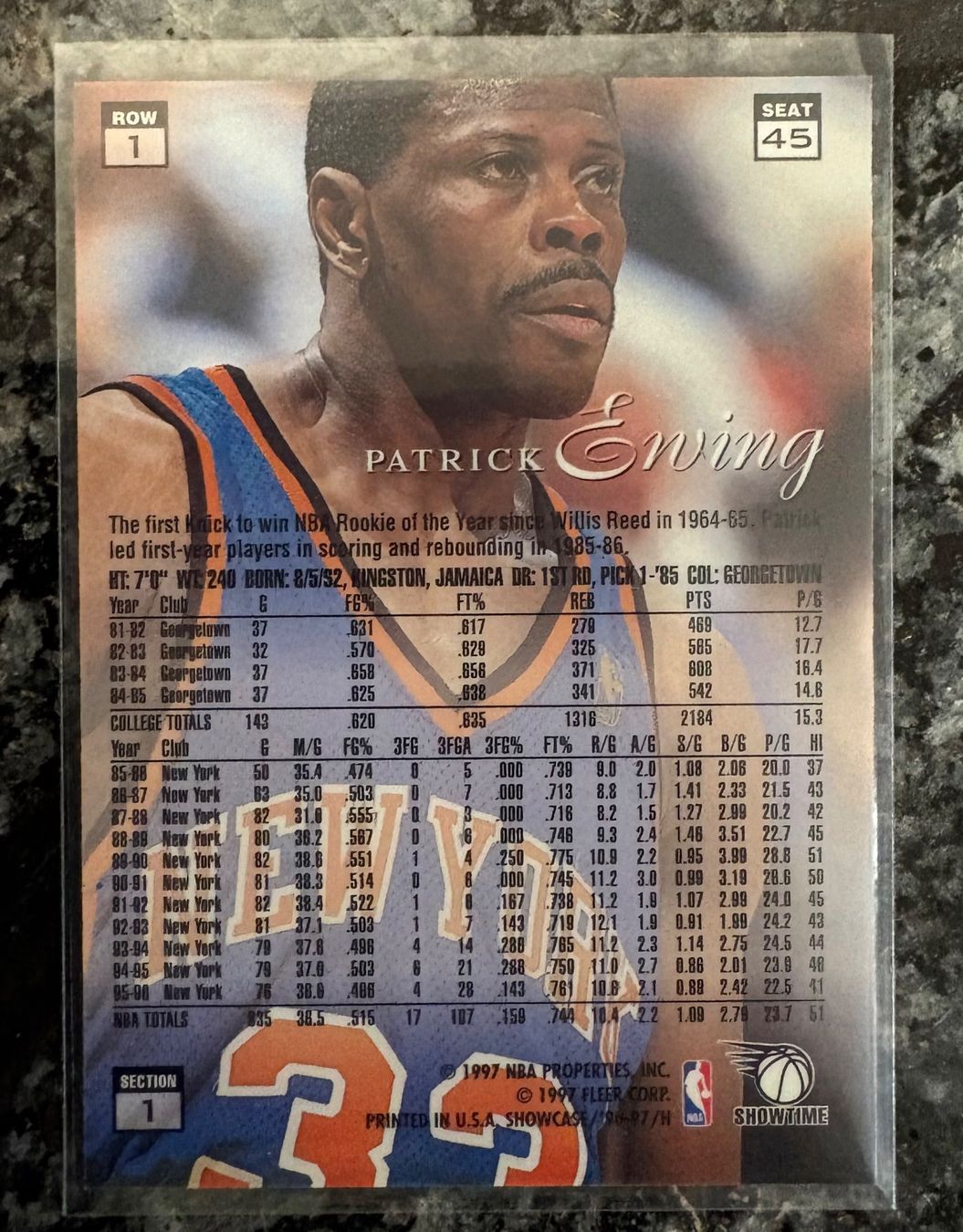 Nba Carte collezionabili: NBA Patrick Ewing Flair Showcase 96/97 Card – Nuovo (secondo la descrizione) da Muttenz venduto da joba23 1