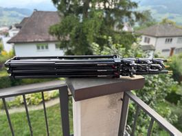 3× Manfrotto 1004BAC Master Lampenstative