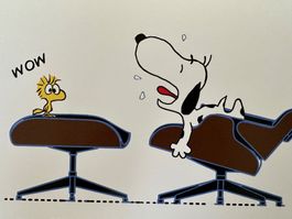KeC: Snoopy: „This is my Eames Chair“, signiert 4/10