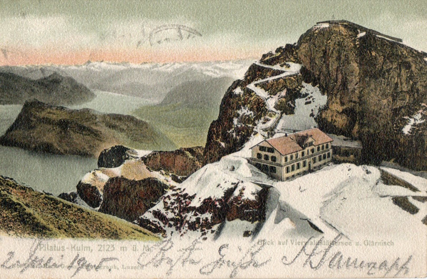 Cartoline postali: Pilatus-Kulm – Usato da Melano venduto da pisonsdro