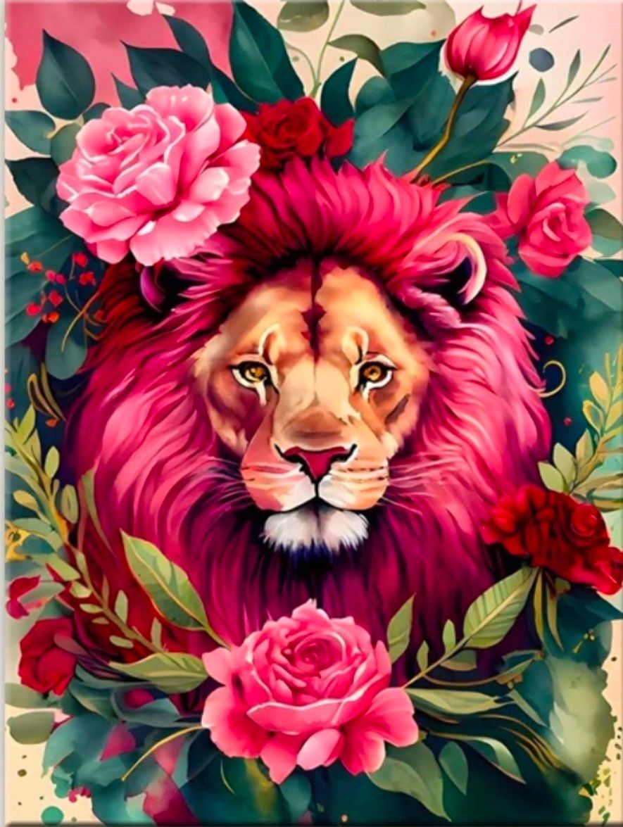 Kit bricolage: Diamond Painting Löwe – Nuovo e nell'imballaggio originale da Erstfeld venduto da Planties
