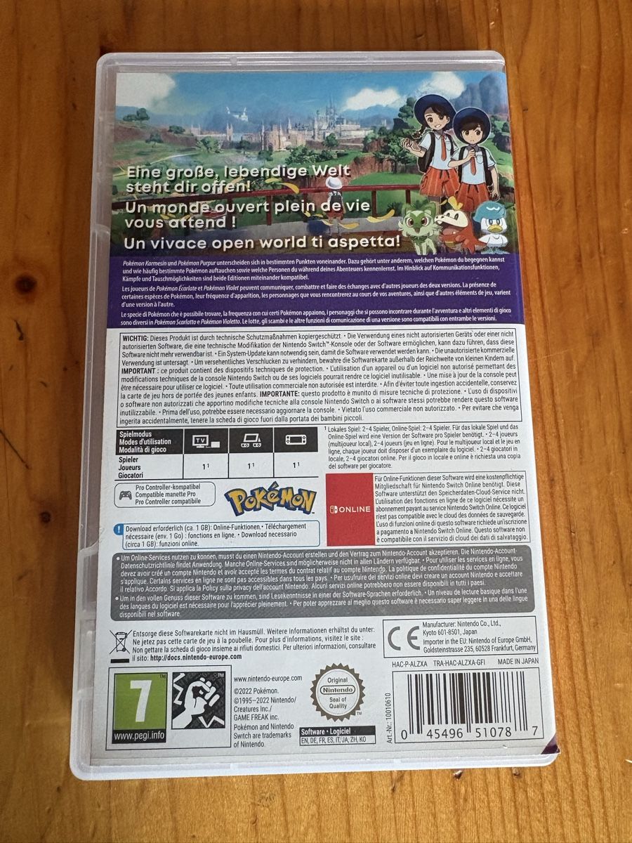 Pokémon Jeux: Pokémon Karmesin Switch FR – D'occasion à La Brévine par daduszka 1