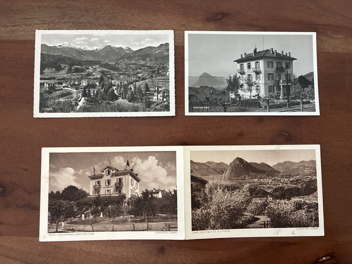 Cartoline postali: 3 Ansichtskarten Schweiz von Dino TI – Usato da Oftringen venduto da Cla.vD.74