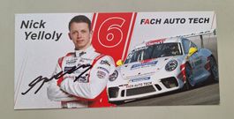 (LG) Autogrammkarte Nick Yelloly Fach Auto Tech Motorsport