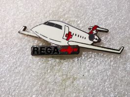 Ansteckpin 56: Flugzeug Rega Jet