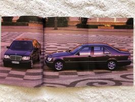 Prospekt-Buch Mercedes S-Klasse W140; S280-S600, S300TD; '96