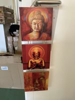 Buddha Deko Wandbilder Holz, 17x17cm, neuwertig, Top Zustand