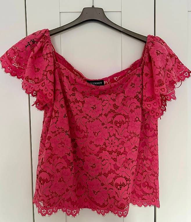 Twinset Camicette: TWINSET Spitzenbluse  Pink  Grösse 44 – Usato da Zürich venduto da chi_mf67 3