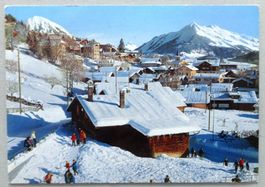 Leysin village, le Pic Chaussy et le Mont d' Or
