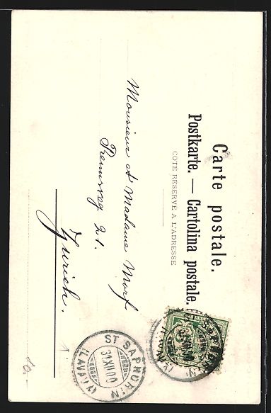 Cartoline postali: AK Vevey, Eglise St. Martin, 1900 – Usato da Berlin venduto da bartko-reher 1