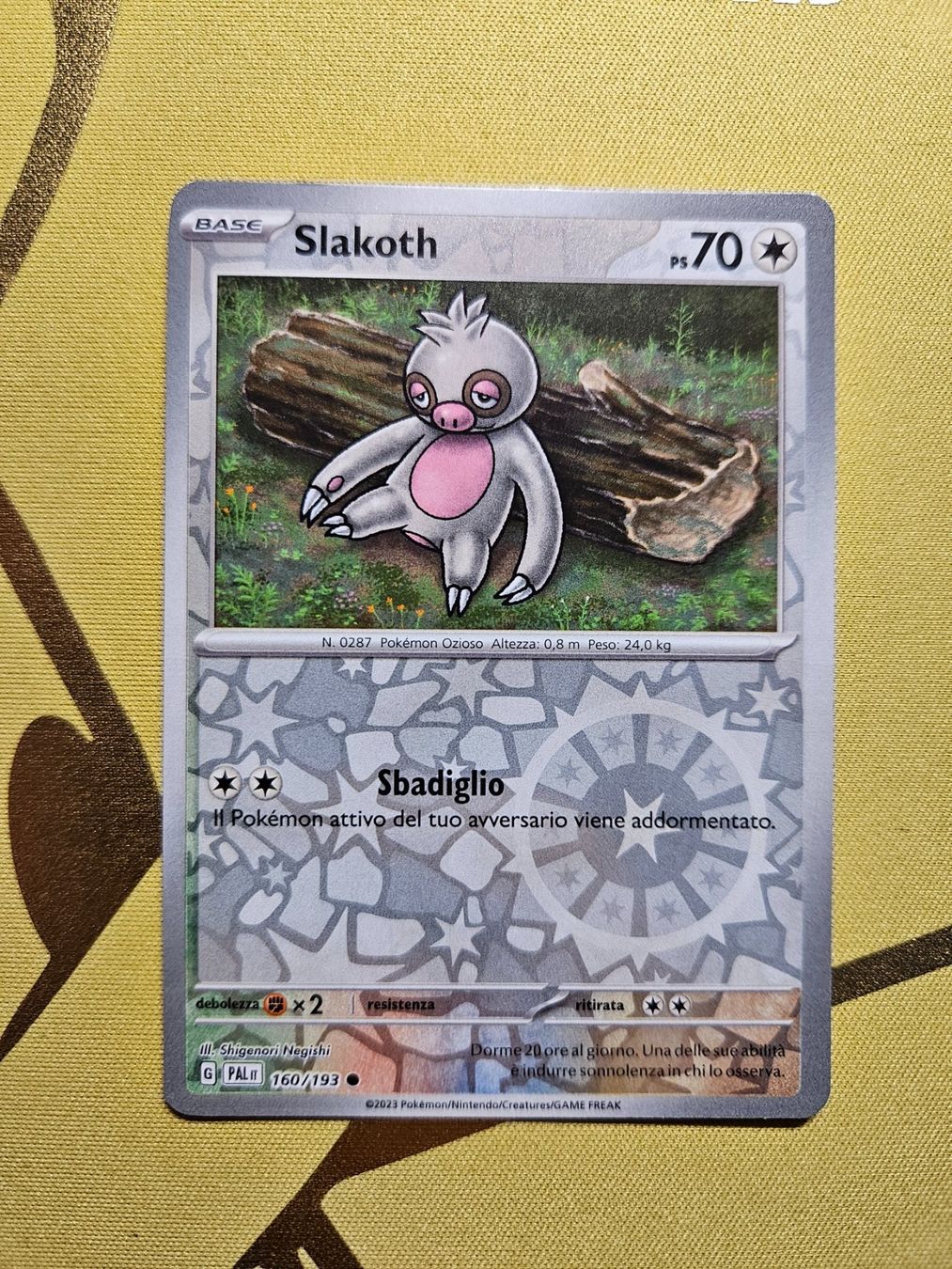 Pokémon Carte collezionabili: Paldea Evolved - Slakoth – Usato da Bellinzona venduto da Pokemarco