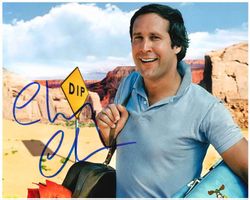 CHEVY CHASE - Grossfoto (20 x 25 cm) handsigniert mit COA
