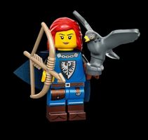 Lego Minifigur 71037 Minifigurserie 24 Falknerin mit Falken