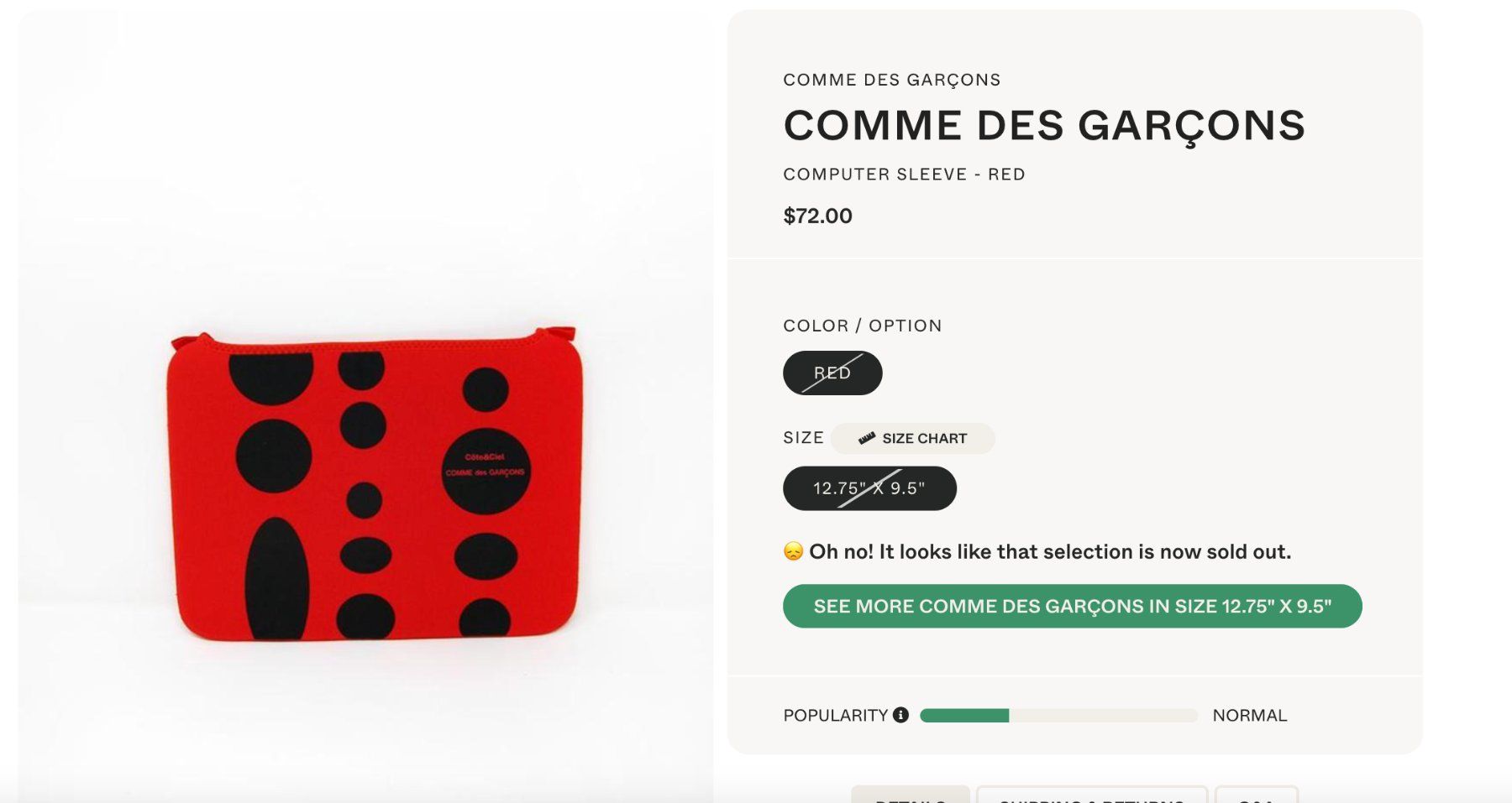 Coques & Sacs: New Comme des Garçons Macbook Air 11'' and 13'' case – Neuf avec emballage d'origine à St-Sulpice VD par juhdu 6
