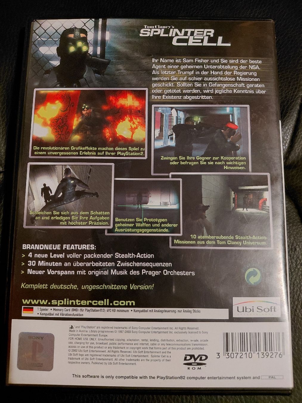 Spiele: Splinter Cell PS2 – Gebraucht aus Burgdorf von Naibaf84 2