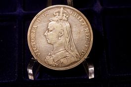 Silbermünze Crown 1889