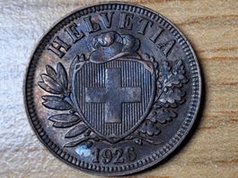 2 Rappen 1926 - Selten!